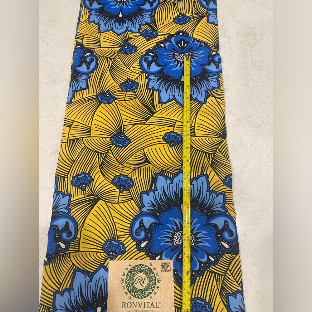 African wax print fabric, 6 yards - Picture 9 of 9